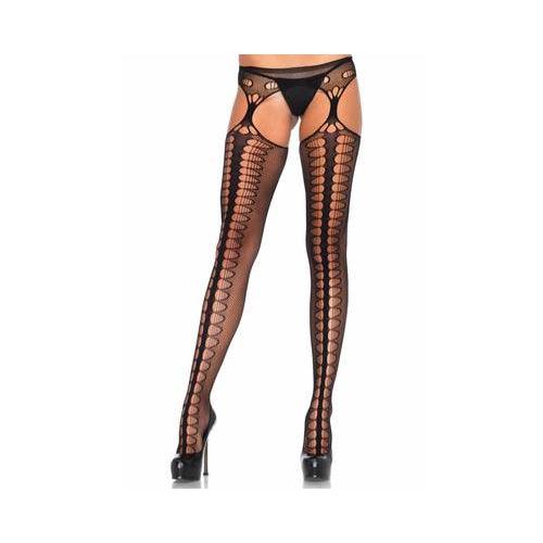 Leg Avenue - Scale Net Suspender Hose - Mr. und Mrs. Love