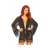 Leg Avenue - Sheer Robe with flared Sleeves - Mr. und Mrs. Love