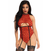 Leg Avenue - Sheer backless garter teddy - Mr. und Mrs. Love