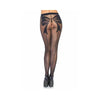Leg Avenue - Woven bow crotchless pantyhose - Mr. und Mrs. Love