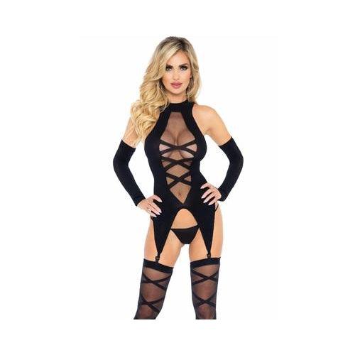 Leg Avenue Camigarter, Stockings & Gloves - Mr. und Mrs. Love