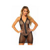 Leg Avenue Fishnet zip up mini Dress - Mr. und Mrs. Love