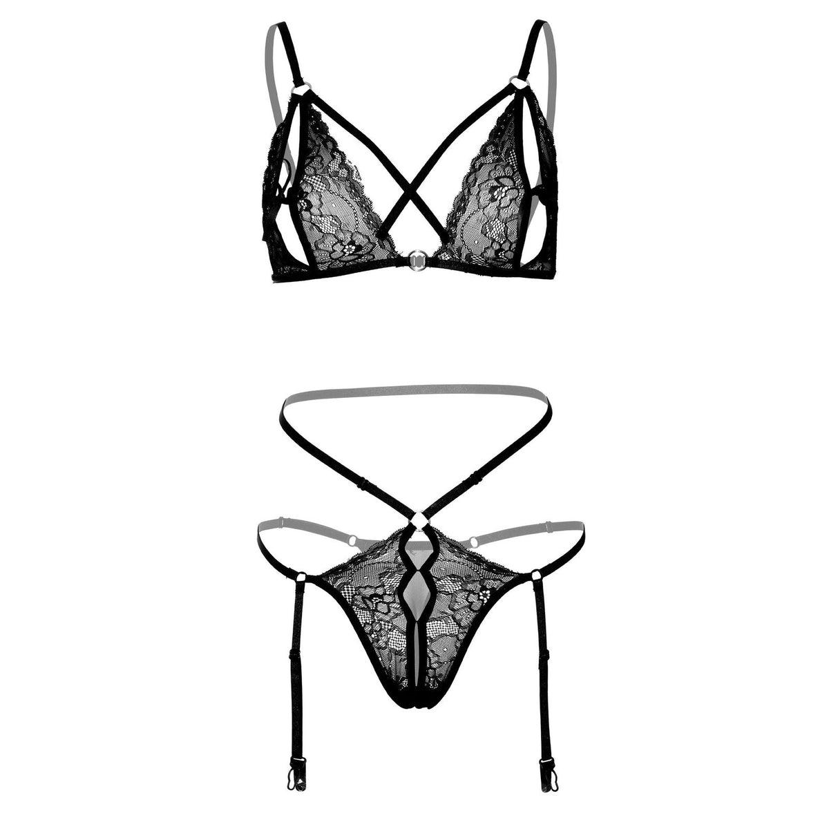 Leg Avenue Peek-a-Boo Bra and Panty – Produktansicht 3