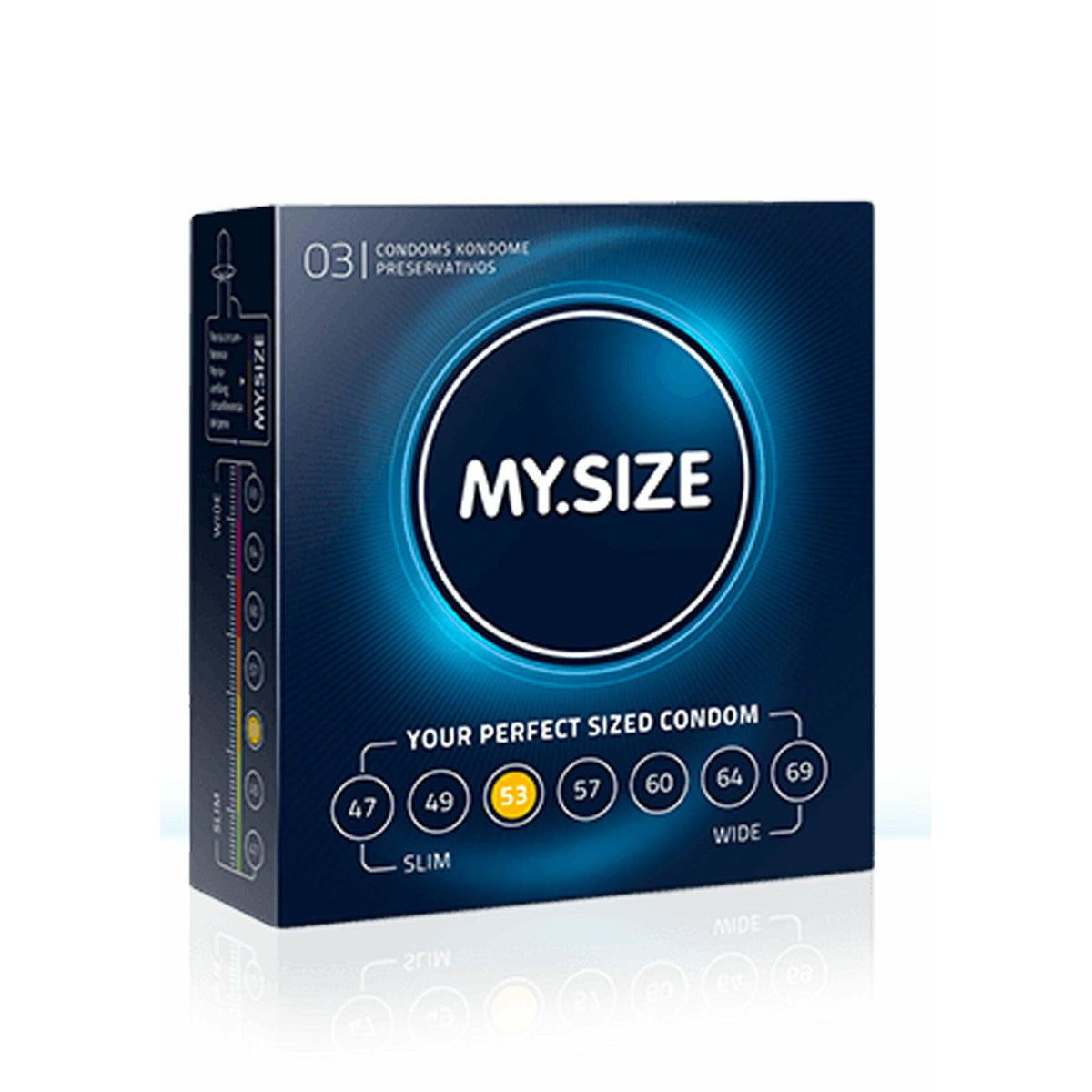 MY.SIZE 53mm Kondome 3 Stck. – Produktbild