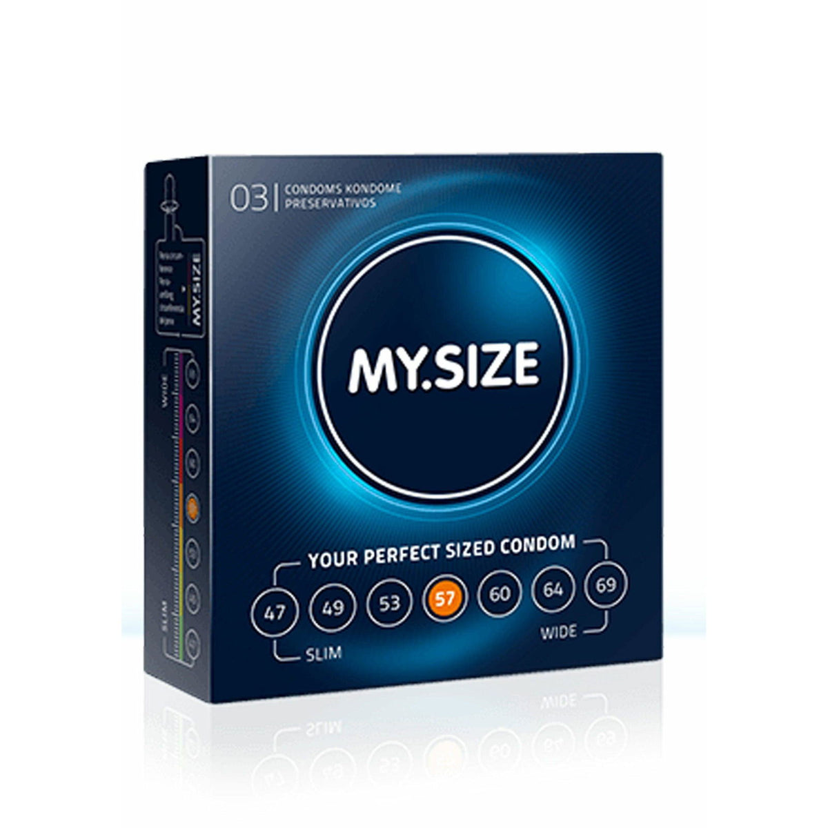 MY.SIZE 57mm Kondome 3 Stck. – Produktbild