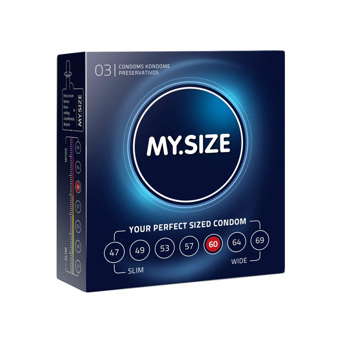 MY.SIZE 60mm Kondome 3 Stck. – Produktbild