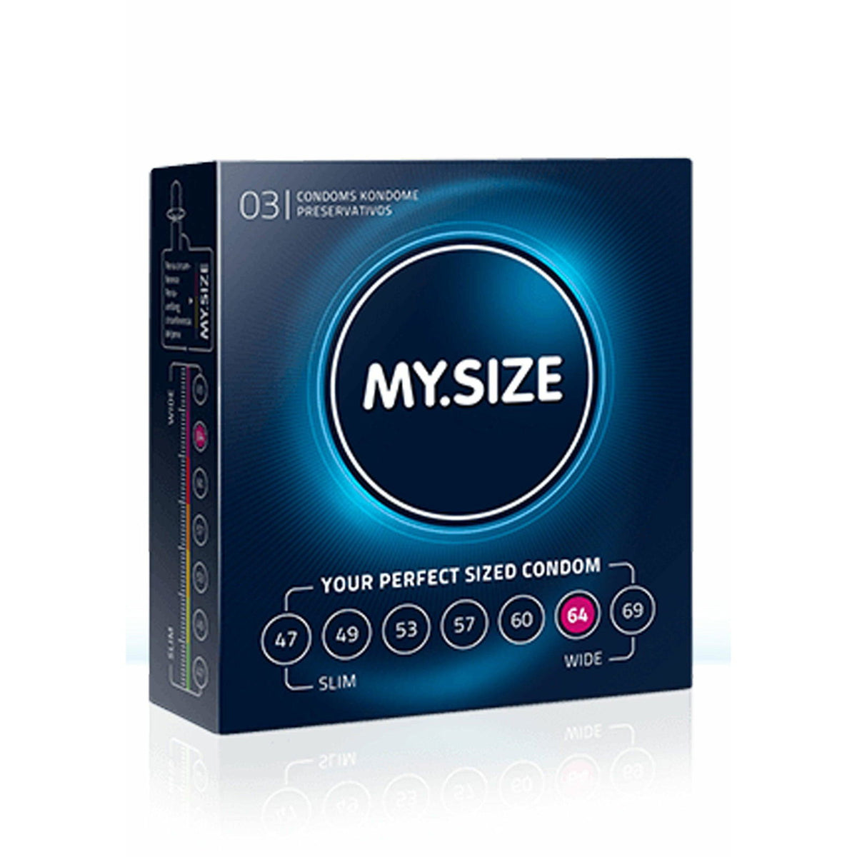 MY.SIZE 64mm Kondome 3 Stck. – Produktbild