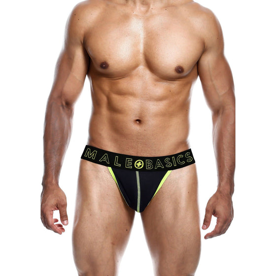 MaleBasics Neon Thong Black-Yellow - Mr. und Mrs. Love