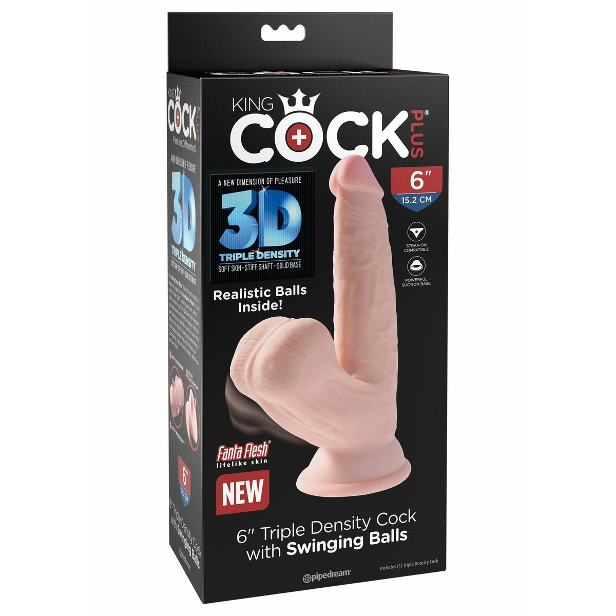 Pipedream - 3D Phallus Swinging Balls 6 Inch – Produktansicht 2