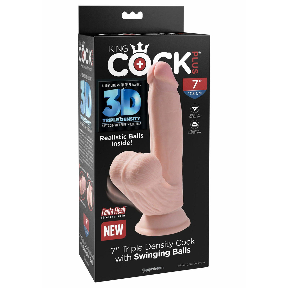 Pipedream - 3D Phallus Swinging Balls 7 Inch – Produktansicht 2