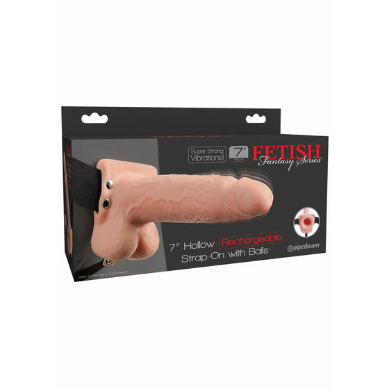 Pipedream - 7 Inch Hollow Recharge Strap-On - Mr. und Mrs. Love