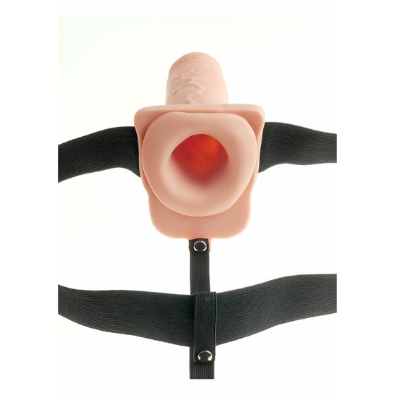 Pipedream - 7 Inch Hollow Recharge Strap-On - Mr. und Mrs. Love