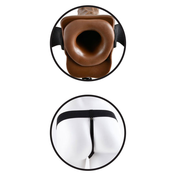 Pipedream - 7 Inch Hollow Strap-On Balls - Mr. und Mrs. Love