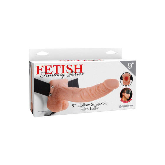 Pipedream - 9 Inch Hollow Strap-On Balls - Mr. und Mrs. Love