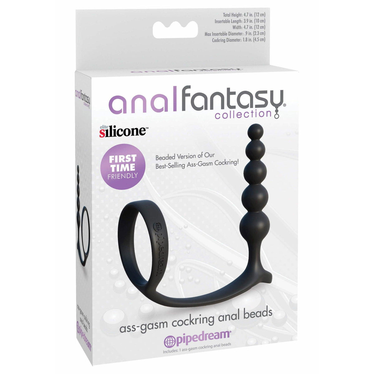 Pipedream - Ass Gasm Cockring Anal Beads – Produktansicht 2