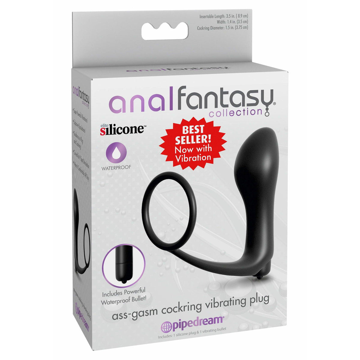 Pipedream - Ass Gasm Vibrating Cockring Plug – Produktansicht 2