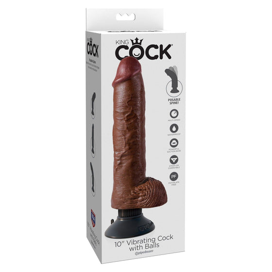 Pipedream - Cock With Balls 10 Inch Vib. - Mr. und Mrs. Love
