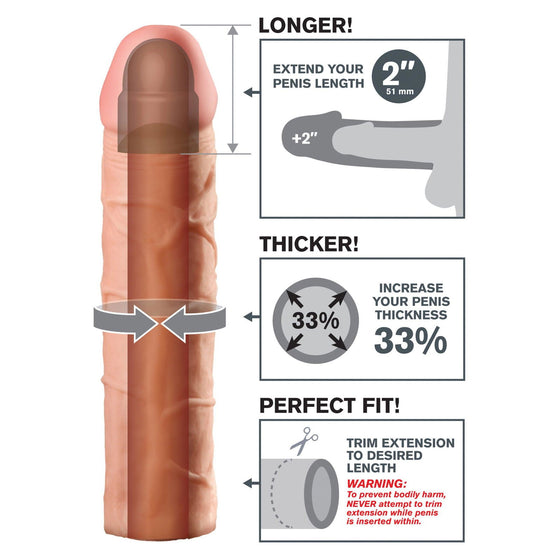 Pipedream - FX Perfect 2 Inch Extension - Mr. und Mrs. Love