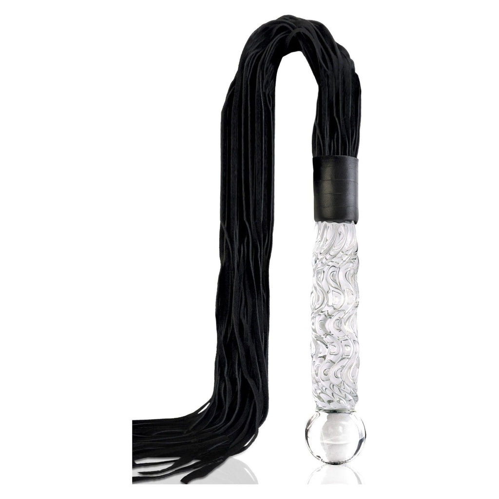 Pipedream Icicles No. 38 | Temperierbares Glas-Massage-Duo mit Leder-Applikation – Produktbild