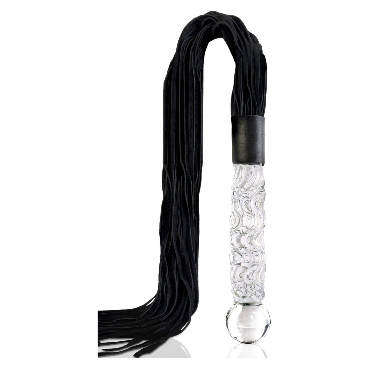 Pipedream Icicles No. 38 | Temperierbares Glas-Massage-Duo mit Leder-Applikation – Produktbild