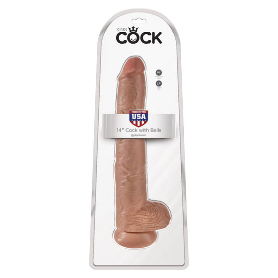 Pipedream - King Cock 14Inch With Balls - Mr. und Mrs. Love