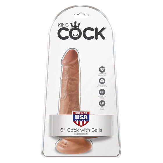 Pipedream - King Cock 6 Inch With Balls - Mr. und Mrs. Love