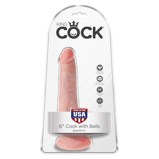 Pipedream - King Cock 6 Inch With Balls - Mr. und Mrs. Love
