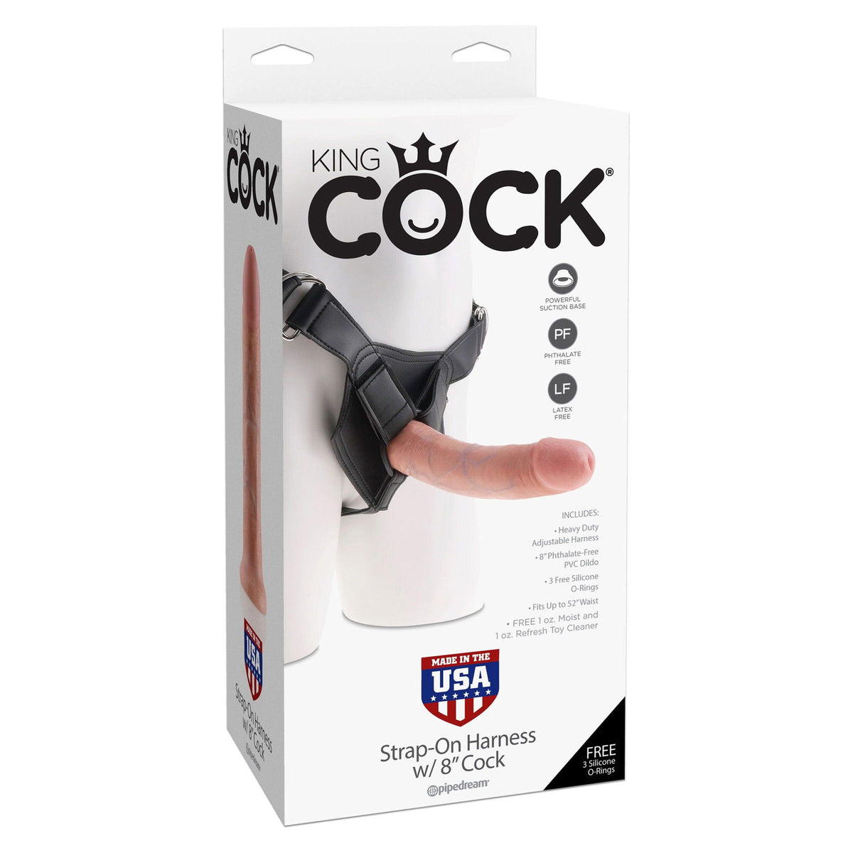 Pipedream - Strap-On Harness 8 Inch Phallus – Produktansicht 2