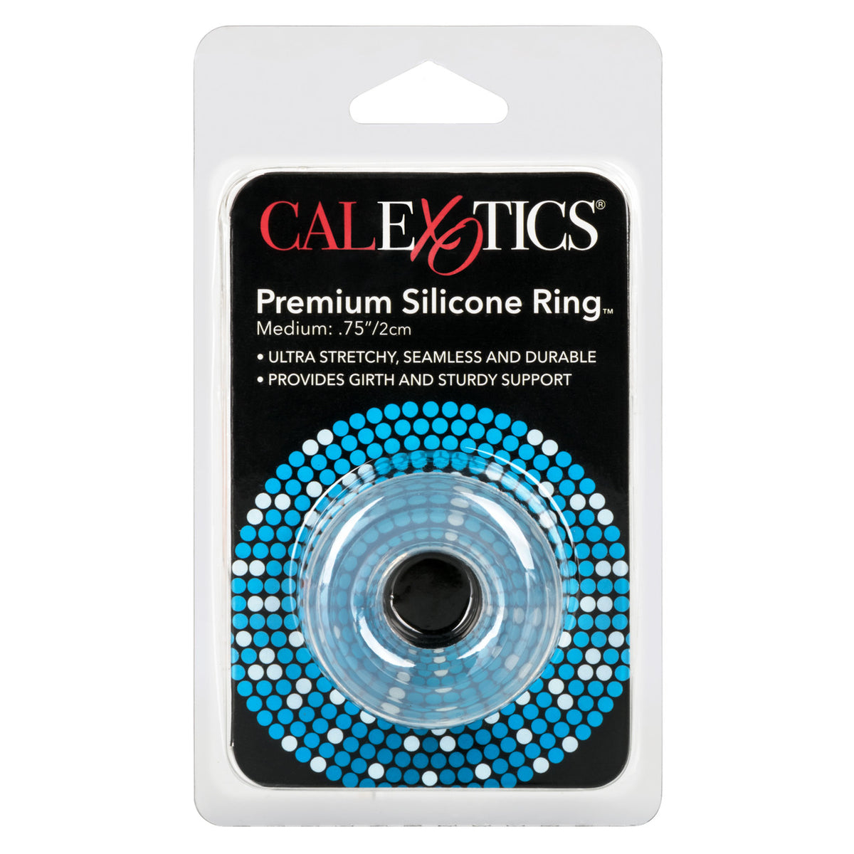 CalExotics Premium Silicone Ring Medium Clear – Detailansicht