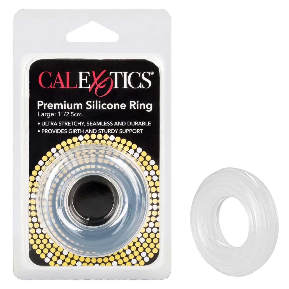 CalExotics Premium Silicone Ring Large Clear – Produktansicht