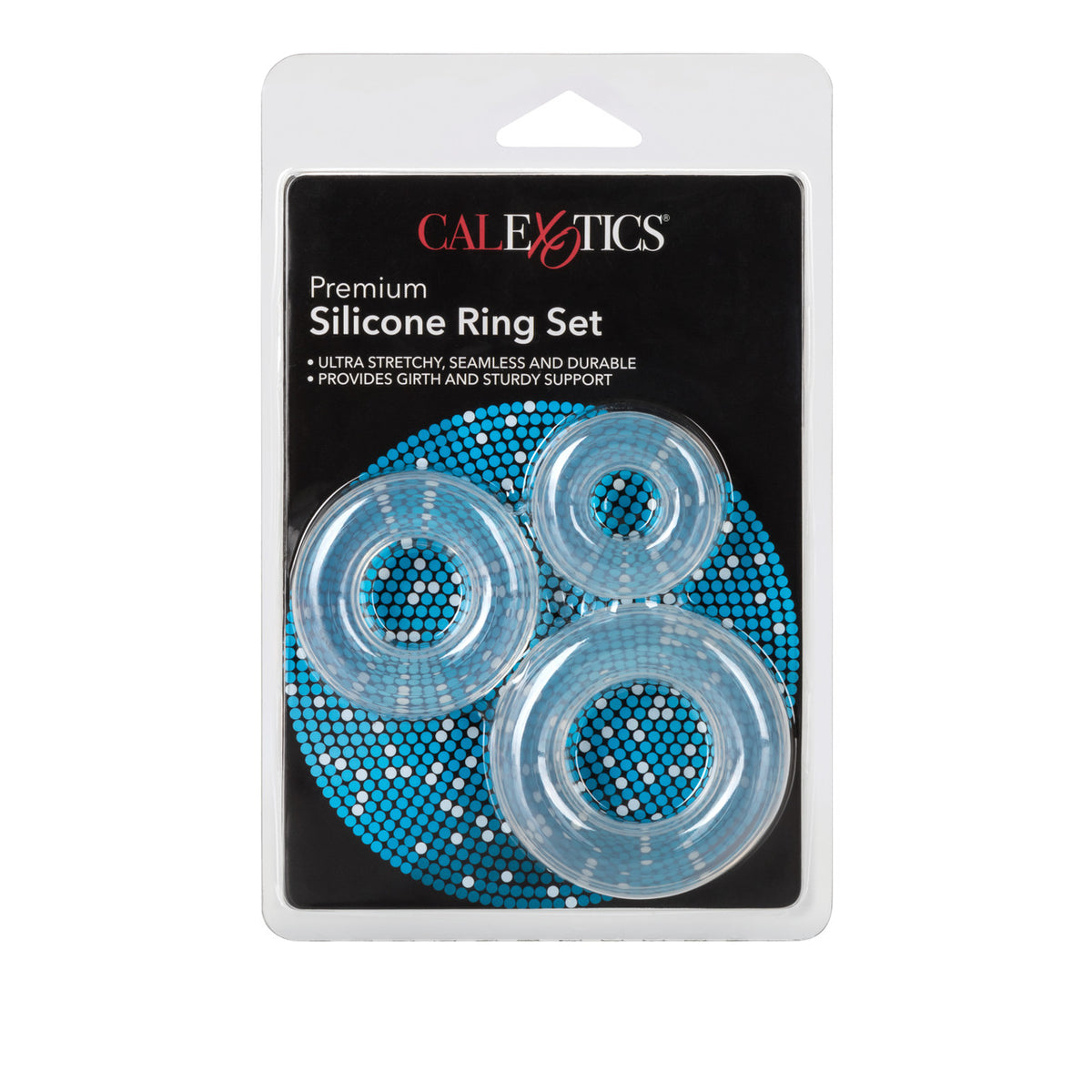 CalExotics Premium Silicone Ring Set Clear – Detailansicht