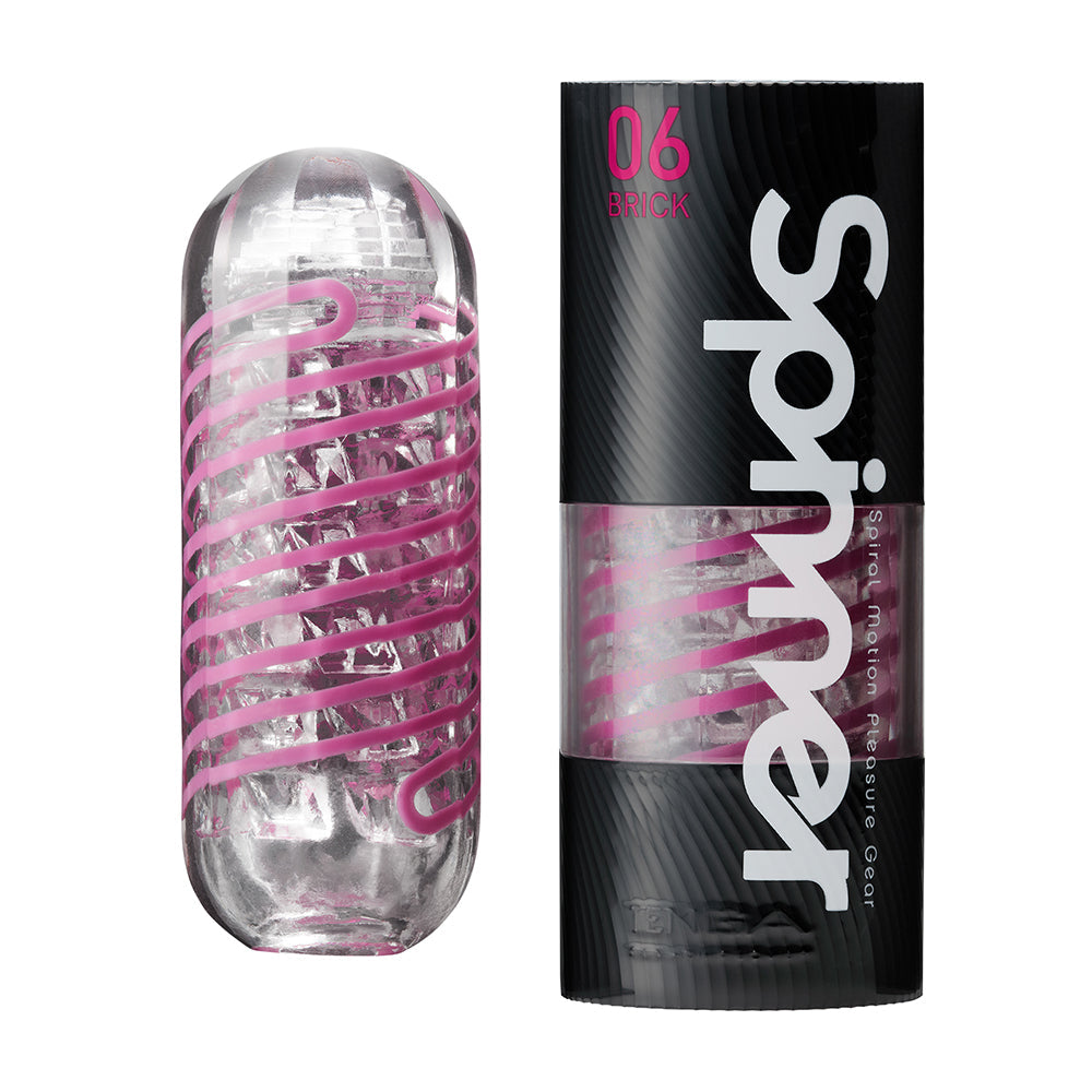 Tenga Spinner Brick Pink – Produktansicht