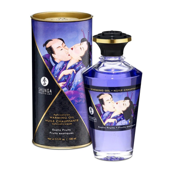 Shunga Aphrodisiac Warming Oil 100ml Exotic Fruits - Mr. und Mrs. Love