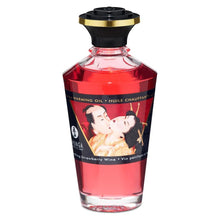  Shunga Aphrodisiac Warming Oil 100ml Strawberry - Mr. und Mrs. Love