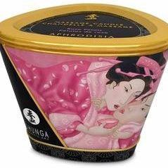 Shunga Massagekerze Rosenblätter-Aphrodisia 170ml - Mr. und Mrs. Love