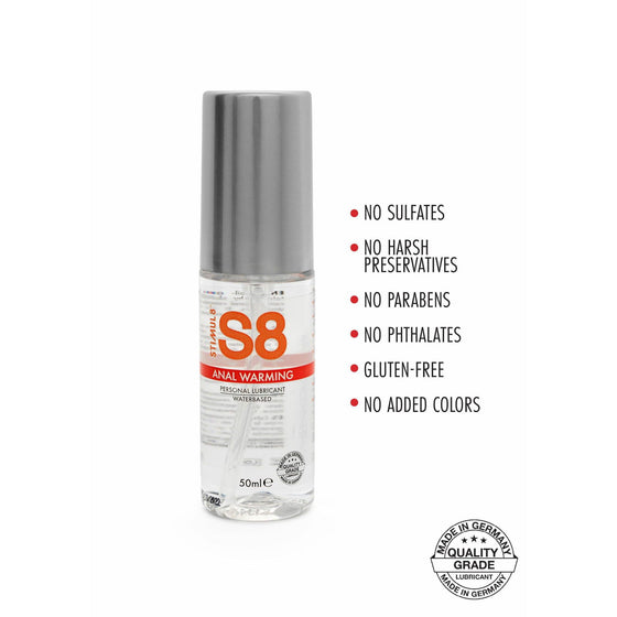 Stimul8 S8 - WB Warming Anal Lube 50ml - Mr. und Mrs. Love
