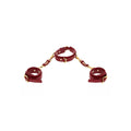 TABOOM Bondage in Luxury D-Ring Collar and Wrist Cuffs – Produktbild