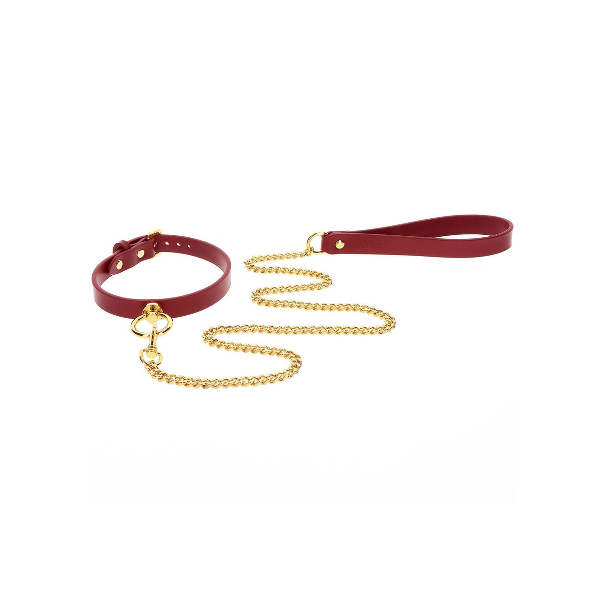 TABOOM Bondage in Luxury O-Ring Collar and Chain Leash – Produktbild