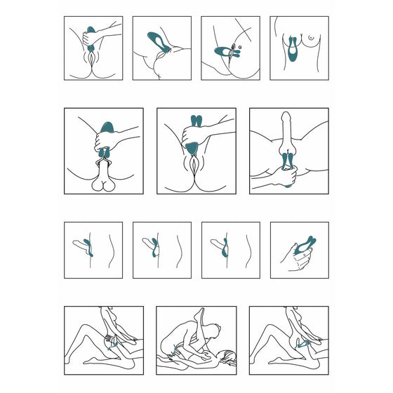 TOYJOY Icon 2 Superbe Couples Massage - Mr. und Mrs. Love