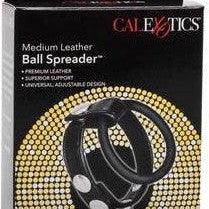 CalExotics - Medium Leather Ball Spreader - Mr. und Mrs. Love