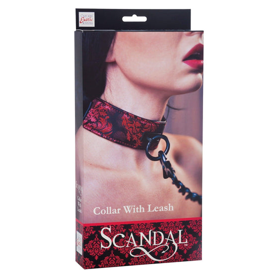 CalExotics - Scandal Collar with Leash - Mr. und Mrs. Love