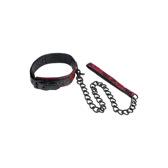 CalExotics - Scandal Collar with Leash - Mr. und Mrs. Love