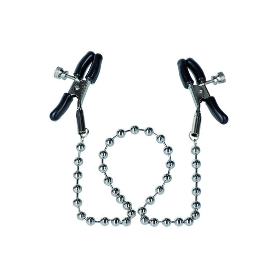 CalExotics - Silver Beaded Nipple Clamps - Mr. und Mrs. Love