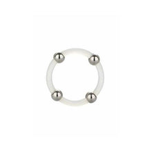  CalExotics - Steel Beaded Silicone Ring L - Mr. und Mrs. Love