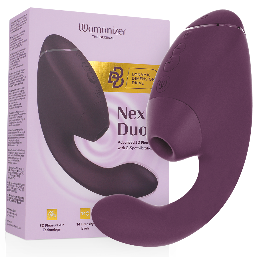 Womanizer NEXT DUO in Dunkellila, originale Produktansicht