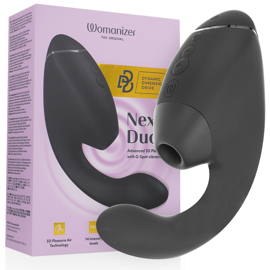 Womanizer NEXT DUO in Schwarz, originale Produktansicht