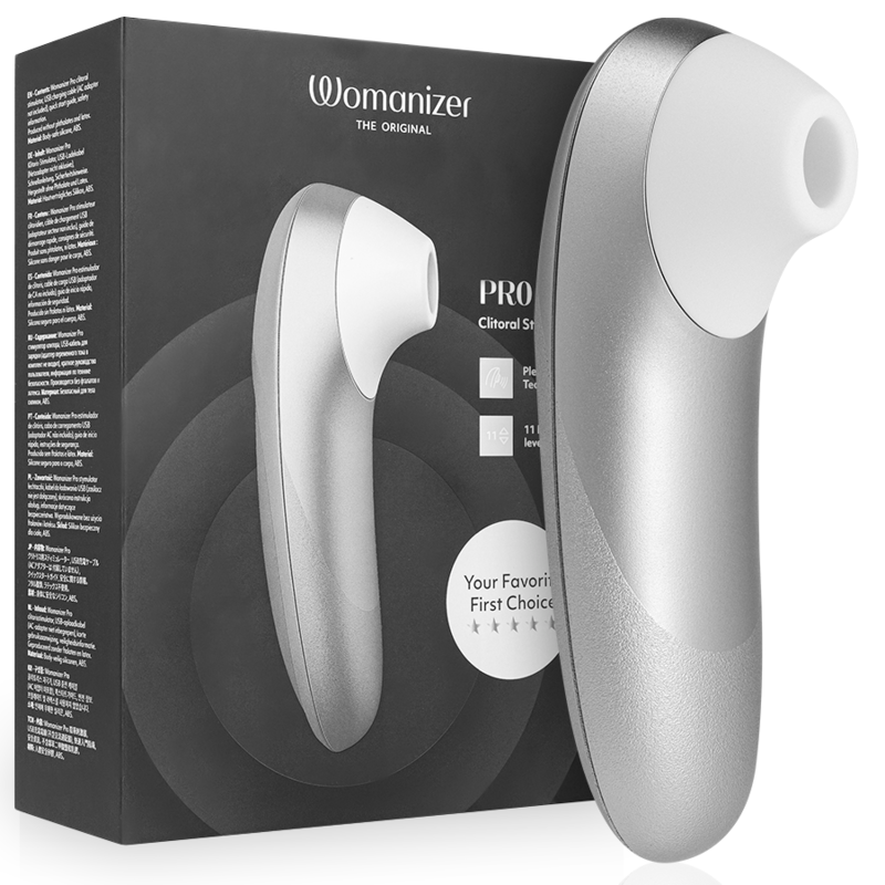Womanizer PRO Vibrant in Silbergrau – Original-Produktansicht