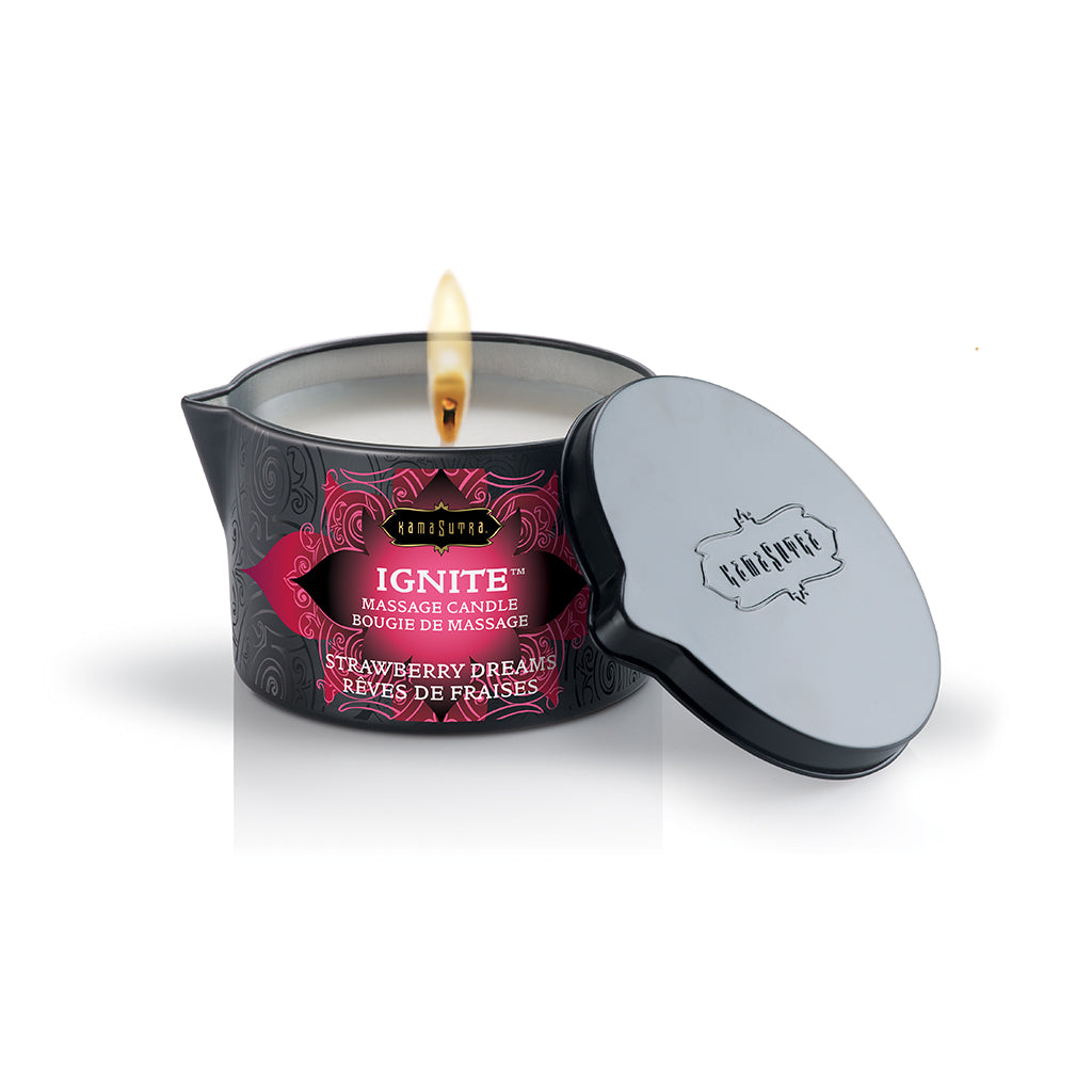 KamaSutra Ignite Strawberry Dreams – Massagekerze 170 g