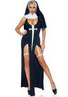 Leg Avenue Sultry Sinner Kostüm – 3-teiliges Nonnen-Outfit
