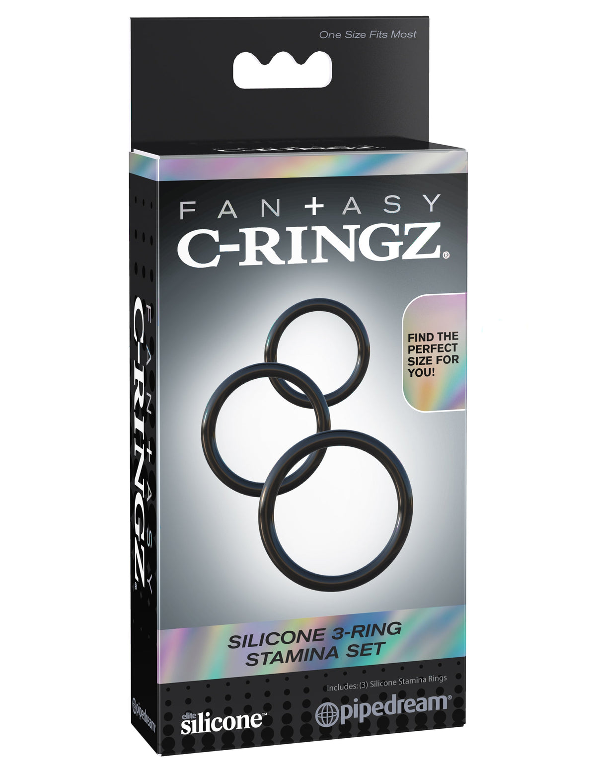 Pipedream Silicone 3-Ring Stamina Set – Originalverpackung